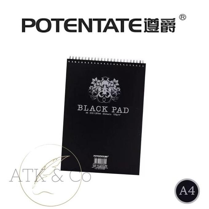 

Sale Potentate A4 Sketchbook 120Gsm - Potentate Black Paper A4 Wire Book