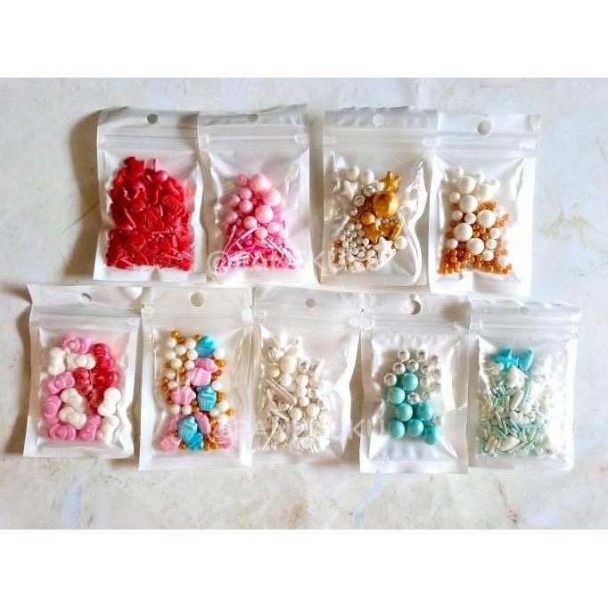 

(Expert) Sprinkel mutiara/ Sprinkle hiasan ulang tahun warna warni/ Trimit