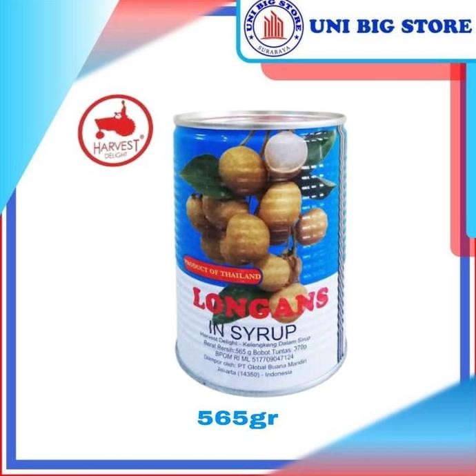 

JH8 Harvest Buah Longan in Syrup 565 gr Buah Kelengkeng Kaleng