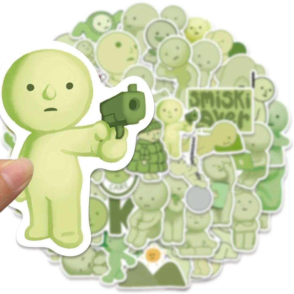 

54/108Pcs Cute Smiski Stickers Smiski Hippers Diy Stickers Scrapbooking Phone Luggage Skateboard Waterproof Decals