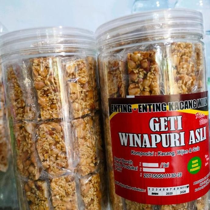 

JH8 Enting Enting Legend kacang wijen khas Blitar kemasan toples