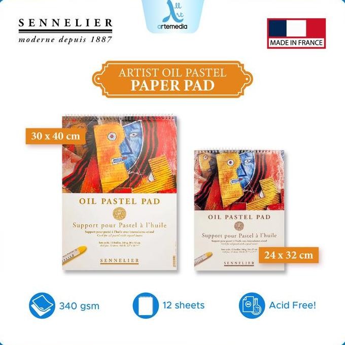 

Sale Sennelier Artist Oil Pastel Paper Pad Kertas Gambar Krayon