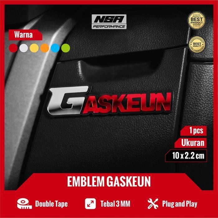 Pe Nsa Emblem Gaskeun Logo Gaskeun Bukan Sticker Atau Stiker Cutting Gaskuen Aksesoris Variasi Emble