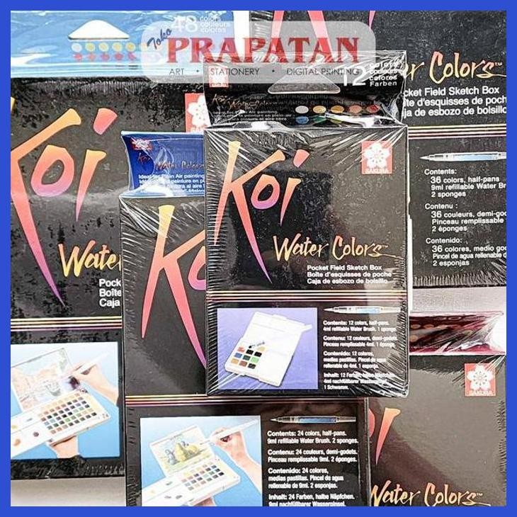 

( SEKOLAH / LUKIS ) SALE SAKURA KOI WATERCOLOR POCKET SET | CAT AIR SET (SENI / MENGGAMBAR / ART / KERAJINAN ) PACKING AMAN
