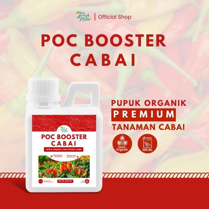 [BISA COD] POC BOOSTER CABAI 500 ML - Pupuk Organik Cair dan ZPT Khusus Tanaman Cabai - Mempercepat 