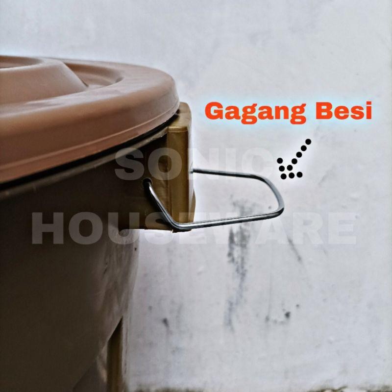 Ember 80 60 Liter Tutup Tong Gentong Besar Ember Mandi Air Jumbo Besar Murah Ternak Lele Coklat Budi