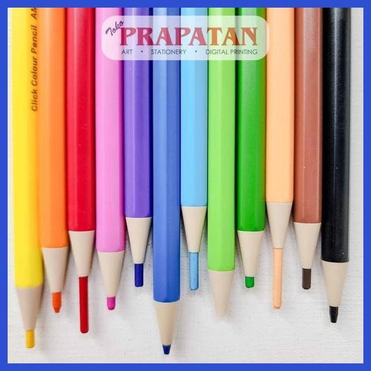 

( SEKOLAH / LUKIS ) PROMO PENSIL WARNA MEKANIK M&G CLICK AMPU6973 | CLICK COLOR PENCIL (SENI / MENGGAMBAR / ART / KERAJINAN ) GOOD QUALITY