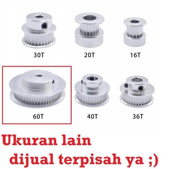 [Expert] [EBS] GT2 Timing Belt Pulley 60T 60 Gigi 5mm 8mm CNC 3D Printer Roda