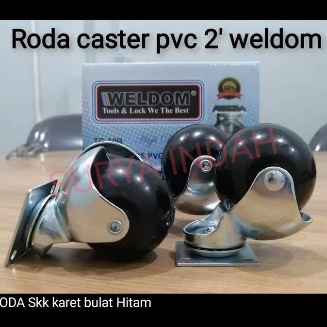 Roda Skk Karet Hitam Roda Bola Etalase Kursi Ranjang Lemari