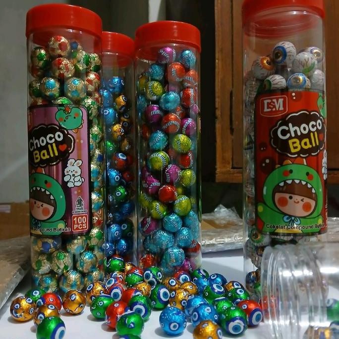 

CHOCO BALL coklat bola isi 100 PCS per toples