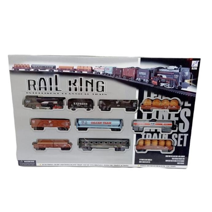 Mainan Miniatur Kereta Api Rail King Jumbo Berwesel 112 cm 19033-8 [terbaik]