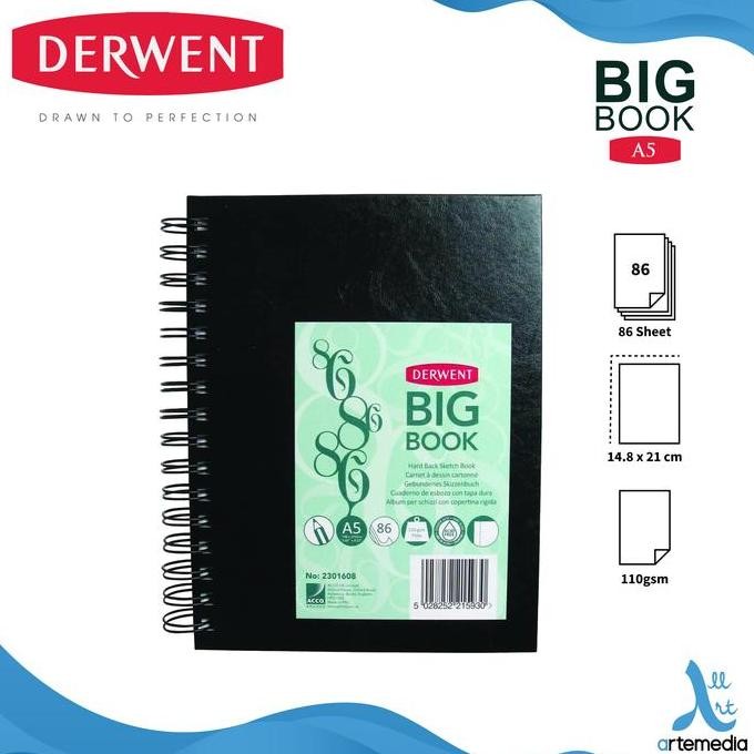 

Buku Sketsa Derwent A5 Big Book Hard Cover Wire Bound Sketchbook LC