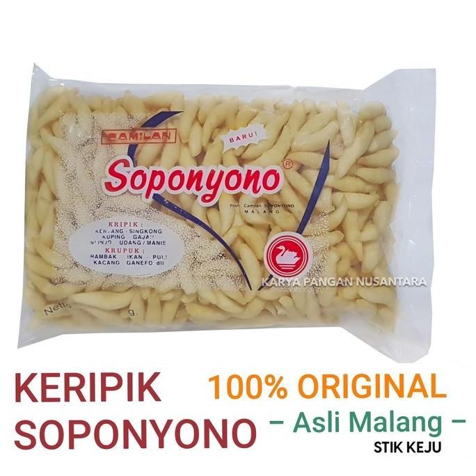 

STIK KEJU SOPONYONO ORIGINAL CHEESE STICK KERIPIK SOPONYONO ASLI MALANG SNACK FOOD