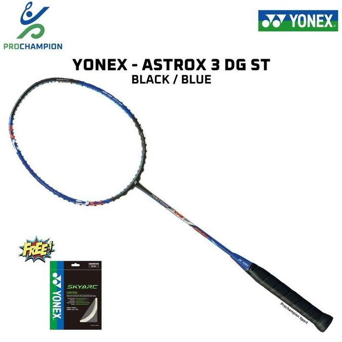 [sportshop] Terbaru Raket Badminton Astrox 3 DG ST 3DG ST 3DGST Black Blue