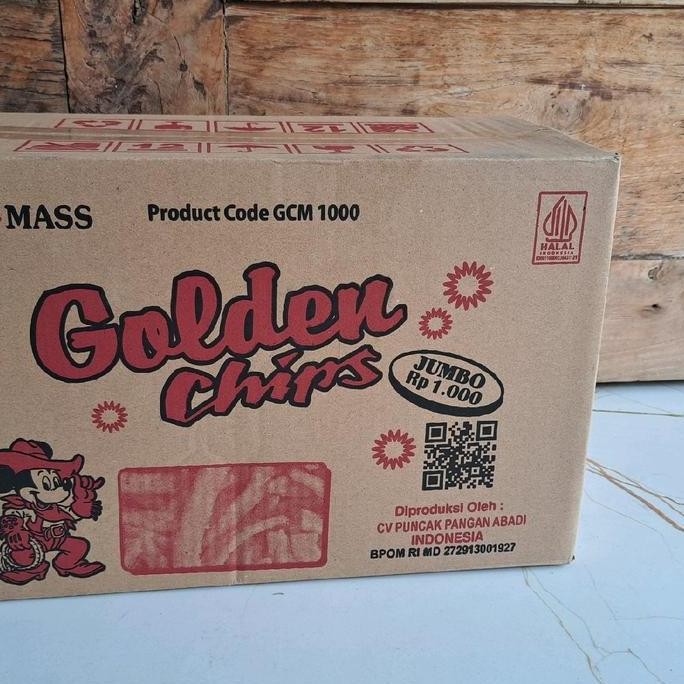 

Golden chips snack jadul 1karton isi 60pcs Cemilan Food