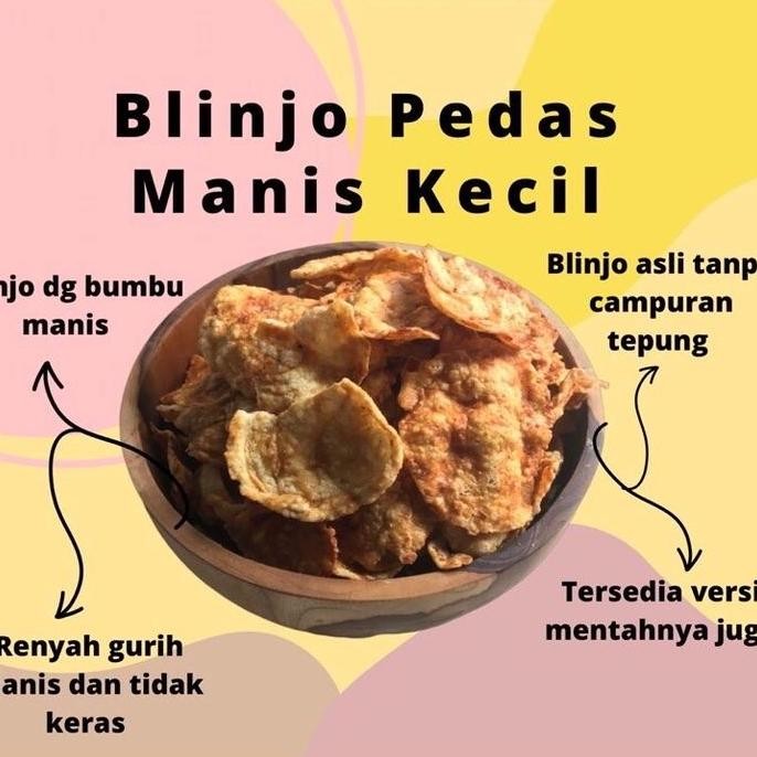 

(Oleh Oleh Surabaya) Keripik Blinjo Pedas Manis Kecil Renyah 250gr