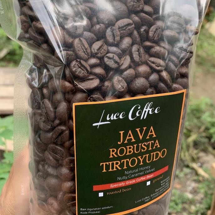 

Kopi Java Robusta TIRTOYUDO 240gr-Biji atau Bubuk - Luce Coffee