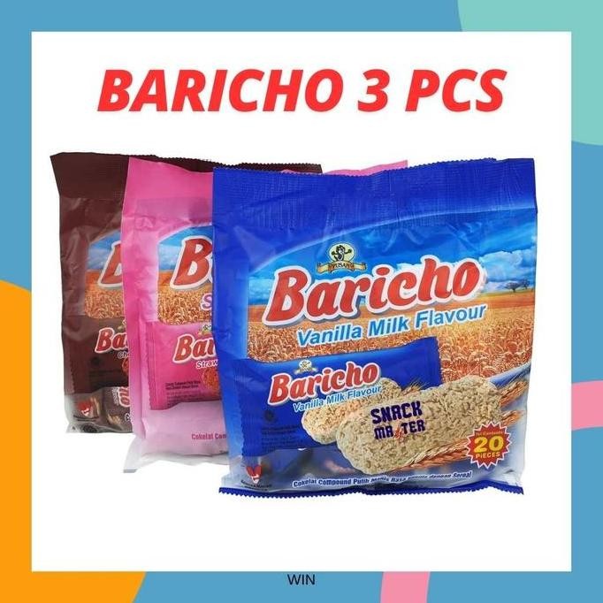 

[BUNDLING 3 PCS] PUSAN BARICHO OAT ISI 20PCS/PACK RASA COKLAT VANILLA STRAWBERRY