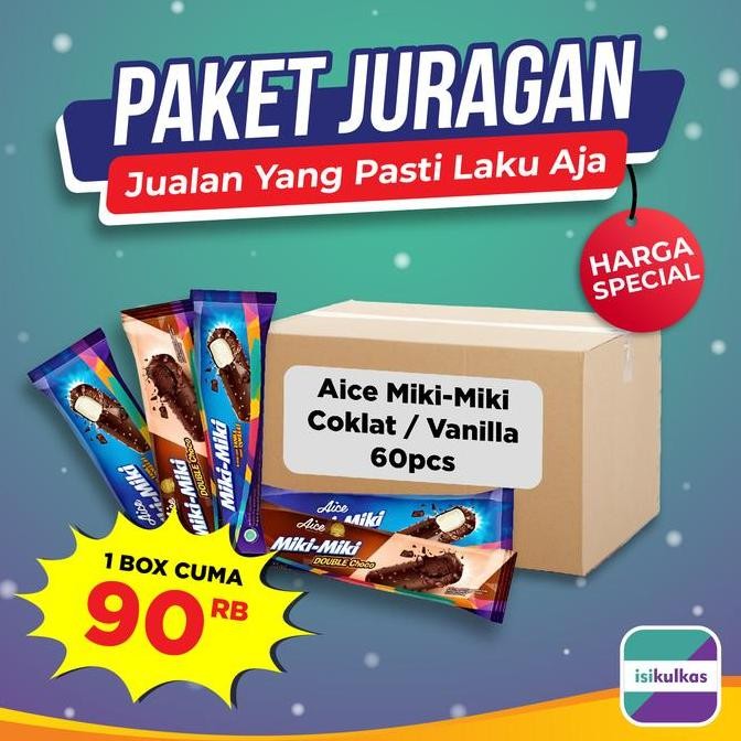

PAKET JURAGAN ES KRIM edisi per BOX | ice cream | AICE - KORUDO