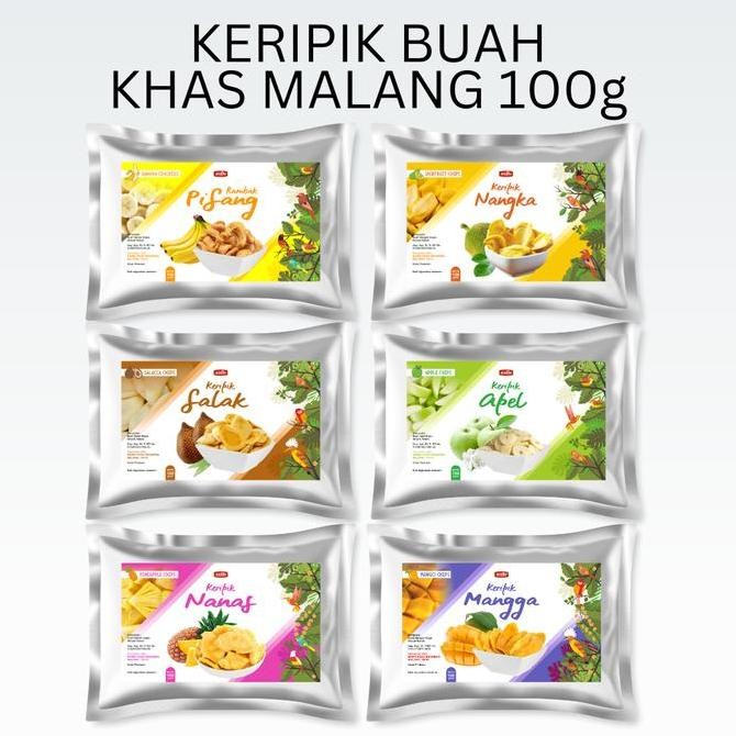 

Keripik Buah Malang Barin 100g dan 50g Kripik Nangka Apel Mix Fruits