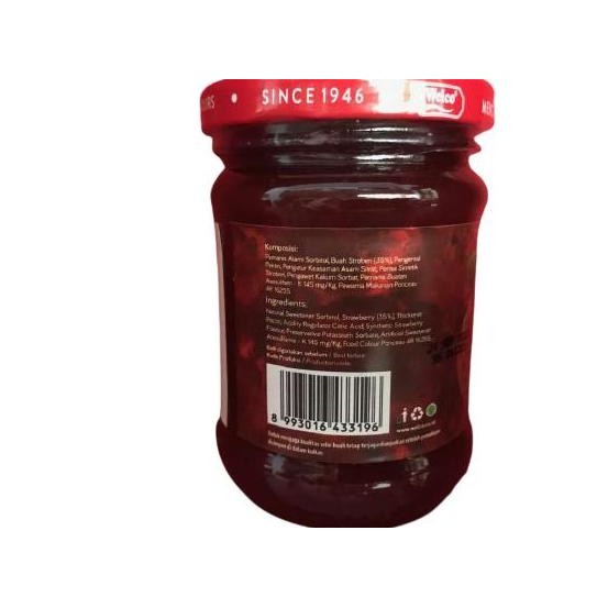 

WELCO STRAWBERRY JAM (Selai Stoberi) SUGAR FREE 250g