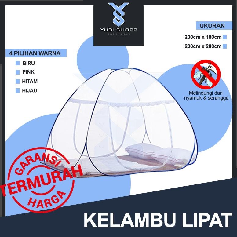 KELAMBU LIPAT ANTI NYAMUK, KELAMBU TENDA, KELAMBU LIPAT DEWASA AST