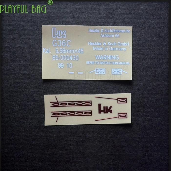 G36C DIY metal stickers under the new Will HK 416 Jinming SCAR for