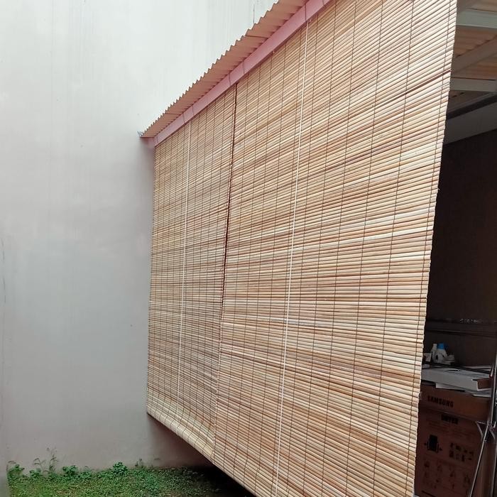 tirai/kerey bambu sawit out door ukuran 2x2