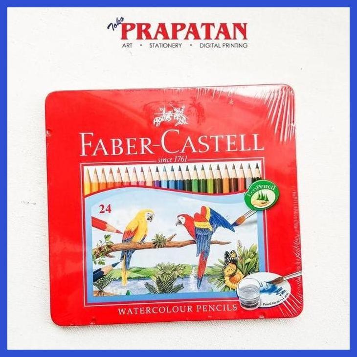 

( SEKOLAH / LUKIS ) SALE FABER CASTELL WATERCOLOR PENCILS 12/24/36 COLORS TIN CASE (SENI / MENGGAMBAR / ART / KERAJINAN ) SIAP KIRIM