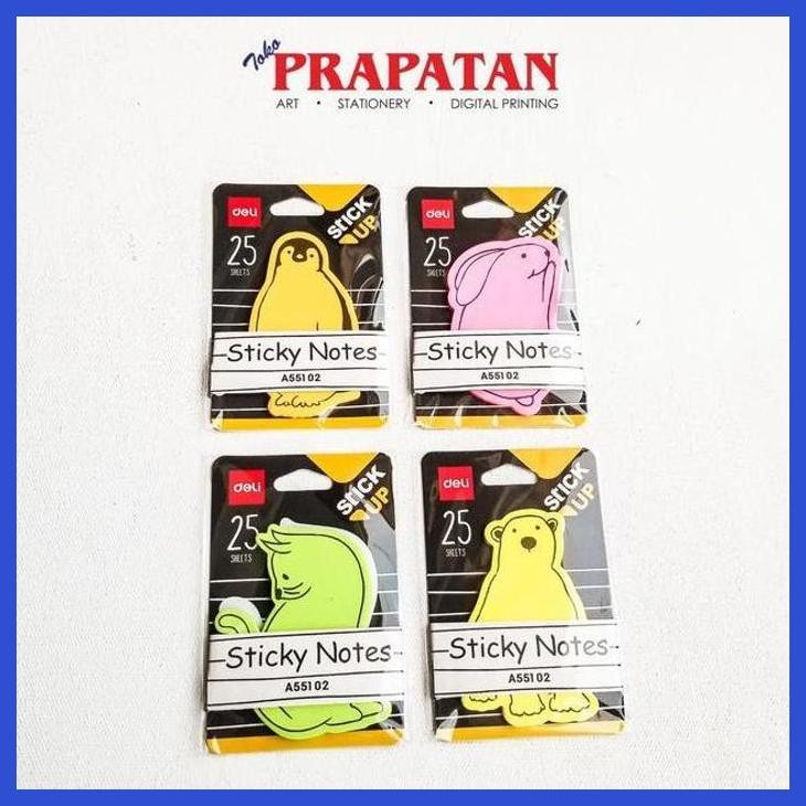 

( SEKOLAH / LUKIS ) DISCOUNT DELI STICKY NOTE TEMA BINATANG A551 02 (SENI / MENGGAMBAR / ART / KERAJINAN ) SIAP KIRIM