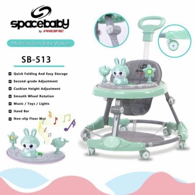 Baby Walker Space Baby SB 513 SB513 SB-513 baby walker + dorongan