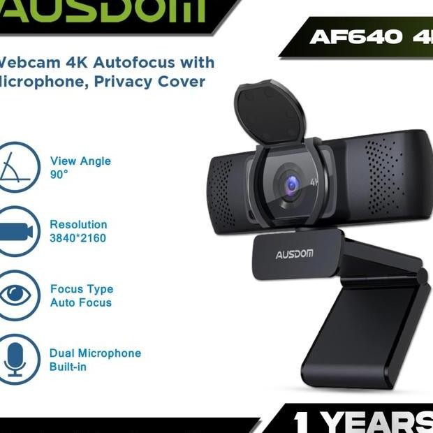 Ausdom Af640 4K Auto Focus With Microphone Streaming