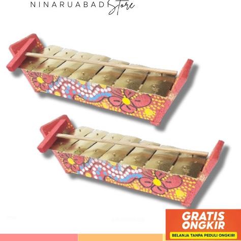 Diskon Gamelan Motif Anak / Alat Musik Gamelan Tradisional / Gamelan Kenong Jawa Tabuhan Jaranan Sto
