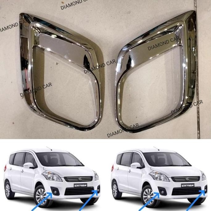 NEW   GARNISH RING FOGLAMP CHROME ERTIGA LAMA 2013-2015 ORIGINAL DAN TERPERCAYA