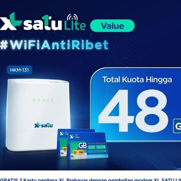 Em Wifi 4G All Operator Xl Home Izi Hkm B001 Free Pena Xl 1Bulan