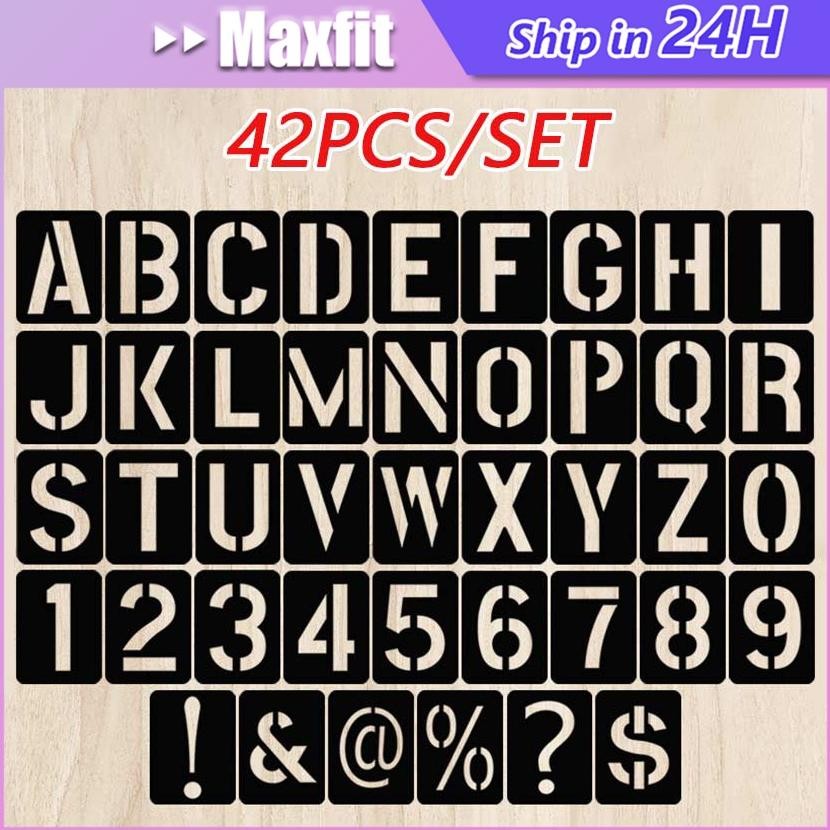 

Cetakan Huruf Angka Stensil T-Shirt Plastik Molding Mold Pylox Cat Semprot Tahan Air Reusable Diy Baju / Papan / Mebel / Dinding DiM