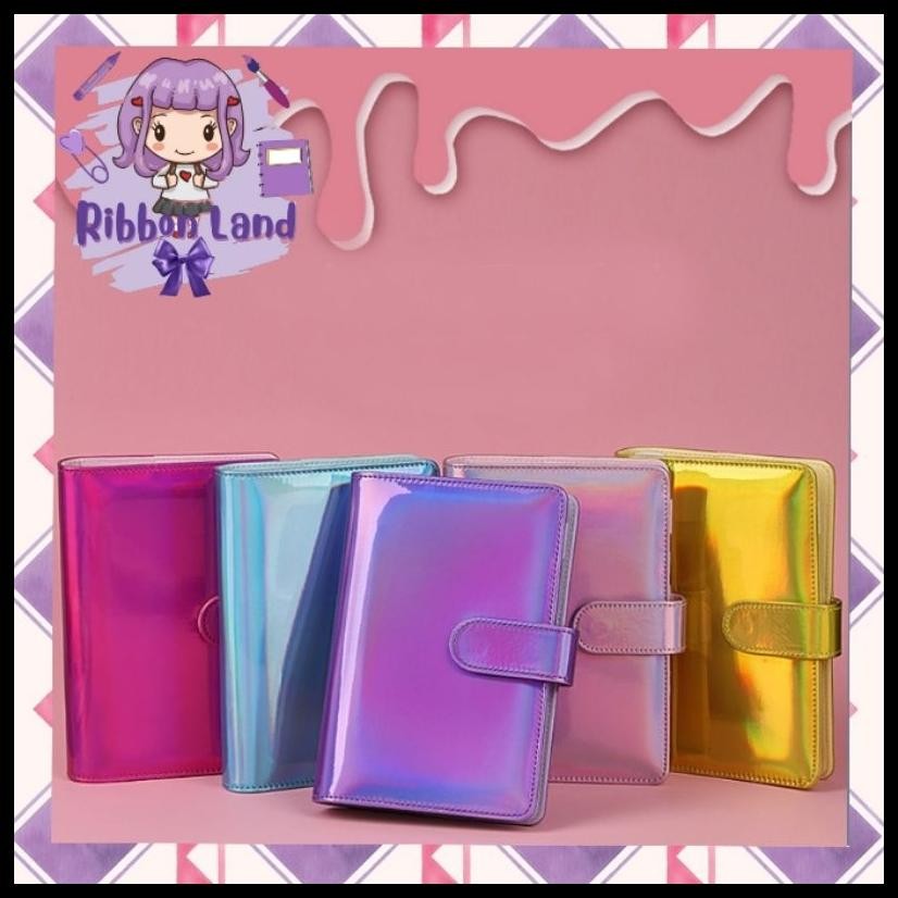 

A6 BINDER KULIT HOLOGRAM GLOSSY SKIN 6 RING SILVER