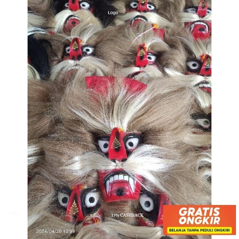 Bujang Ganong/Ganongan Anak/Topeng Bujang Ganong Murah Viral