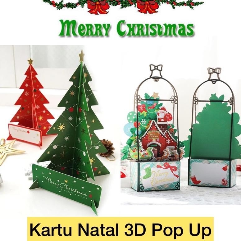 

Kartu Natal 3D Christmas Tree Pop Up 3D Card / Xmas Card / Christmas Card DiM
