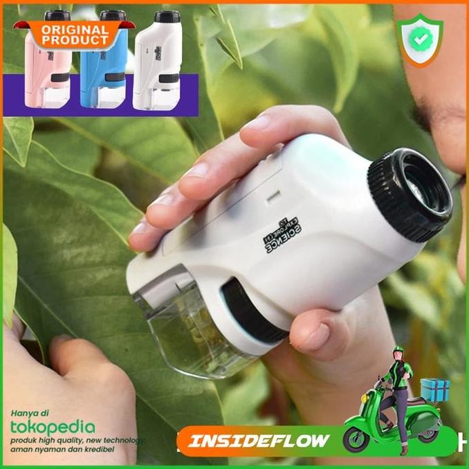 

Sale Mikroskop Edukasi Anak Mini Pocket 60X-120X Magnification Microscope