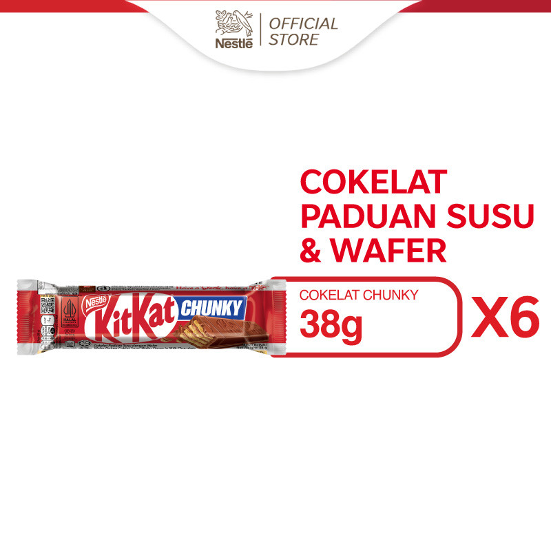 

KitKat Chunky Coklat Wafer Original 38g x 6