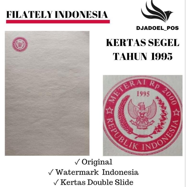 

KERTAS SEGEL TAHUN 1995 Double Asli DiM
