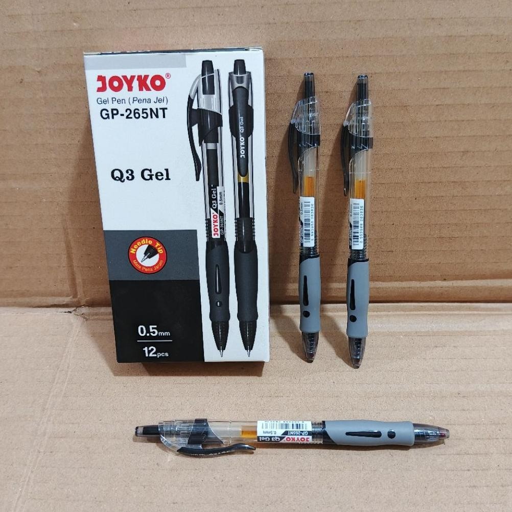 

1 Pak Pulpen Joyko Gel Q3 Hitam Isi 12 Pcs DiM