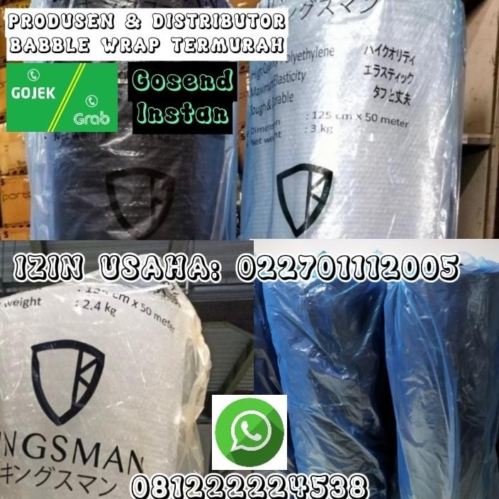 

Bubble Wrap 1 Roll UK 125cm x 50 M Promo Murah ( Hitam & Putih ) DiM