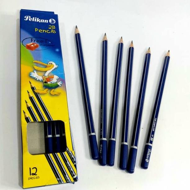 

[1 Pack ] PENSIL 2B PELIKAN(12PCS)Free rautan DiM
