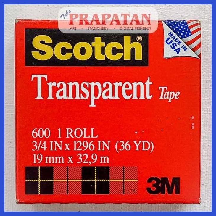 

( SEKOLAH / LUKIS ) PROMO SCOTCH TRANSPARENT TAPE 19MMX32.9M (SENI / MENGGAMBAR / ART / KERAJINAN ) SIAP KIRIM