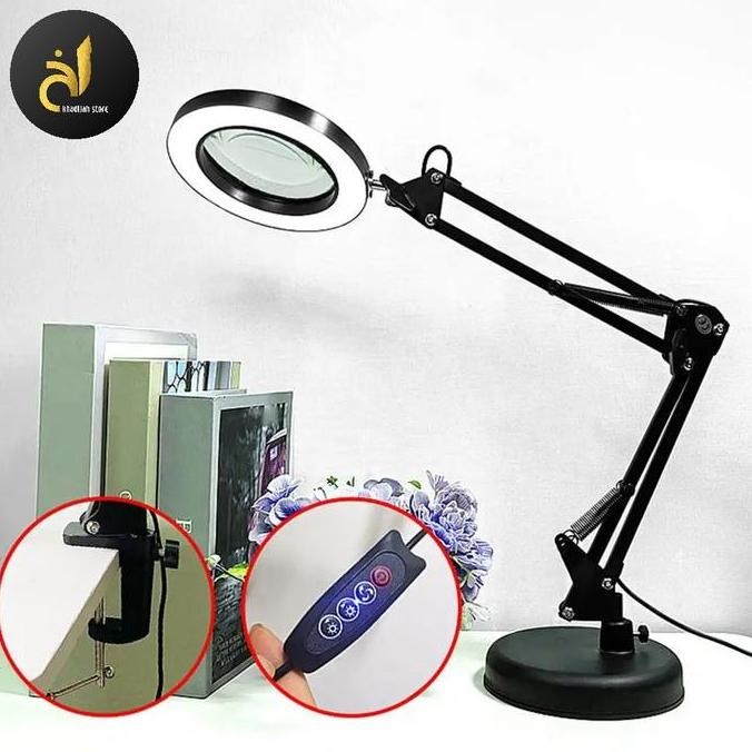 

Sale Kaca Pembesar Multifungsi Magnifying Glass 10X Led Table Lamp