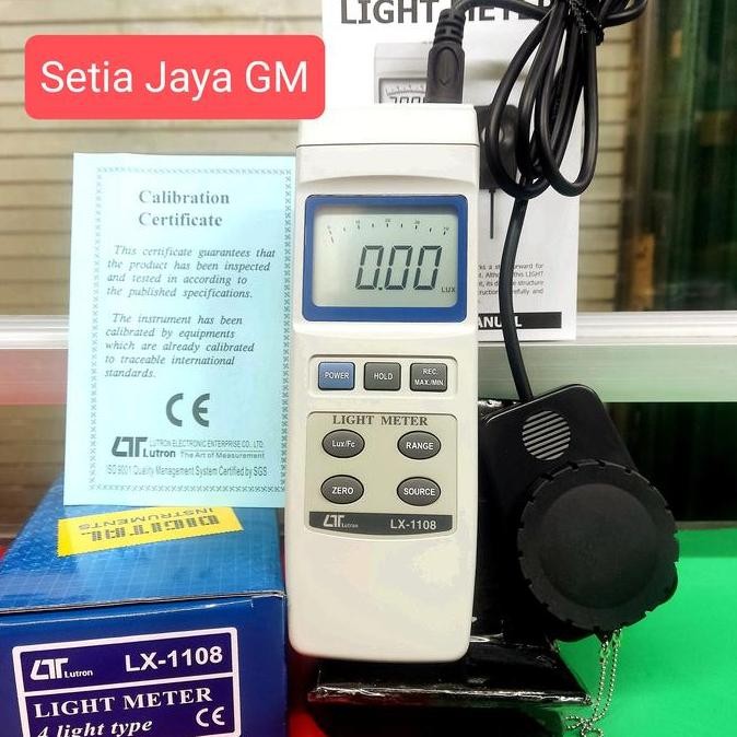 

Sale Lutron Lx-1108 Lux Meter - Alat Ukur Instensitas Cahaya Sd 400.000 Lux