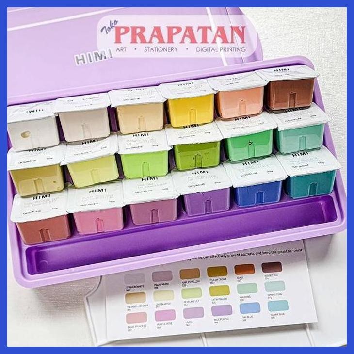 

( SEKOLAH / LUKIS ) SALE MIYA HIMI PASTEL GOUACHE 18X30ML | CAT GOUACHE (SENI / MENGGAMBAR / ART / KERAJINAN ) PRIVASI AMAN
