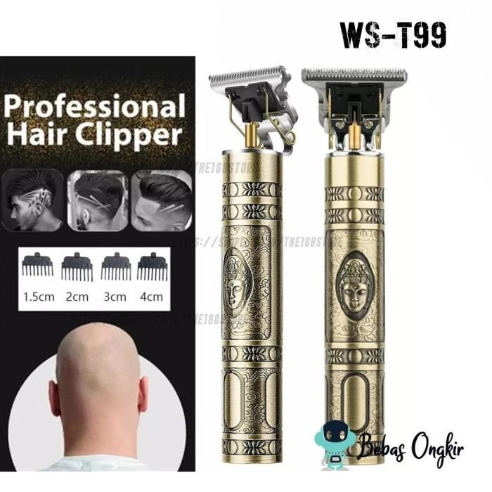 Hair Clipper Trimmer  Alat Cukur Rambut Buddha Clipper Ws-T99 - Ws-T99 Terlaris Best Quality 100% Or
